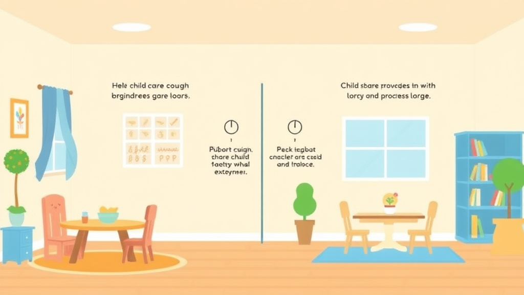 Practical checklist visual for childcare Facility Space Requirements in Illinois