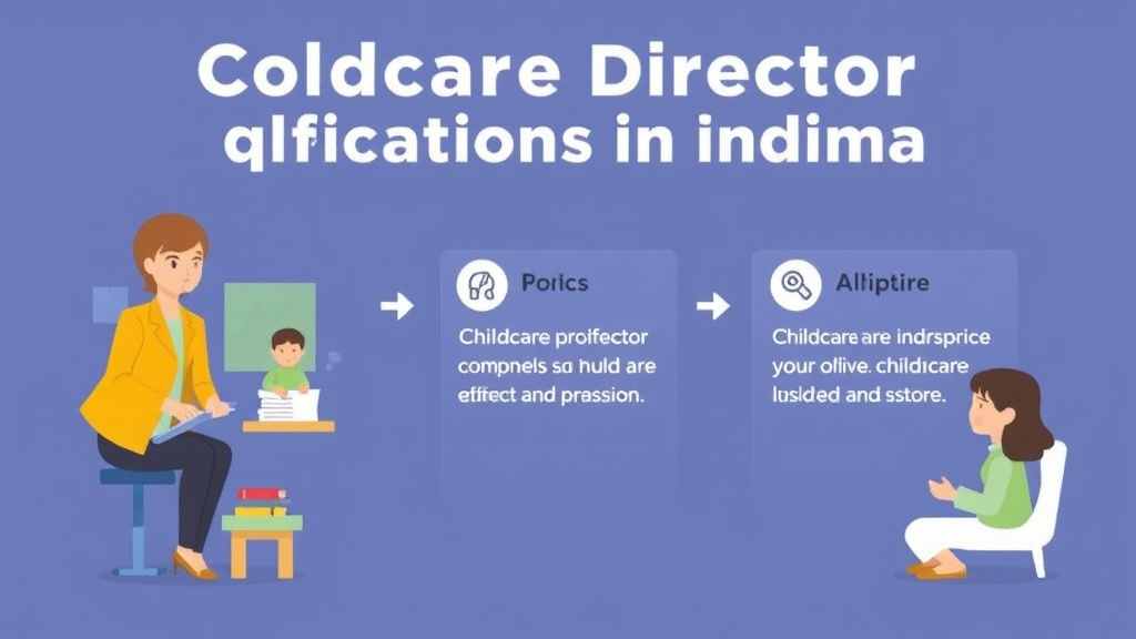 Real-world application diagram for childcare Director Qualifications in Indiana
