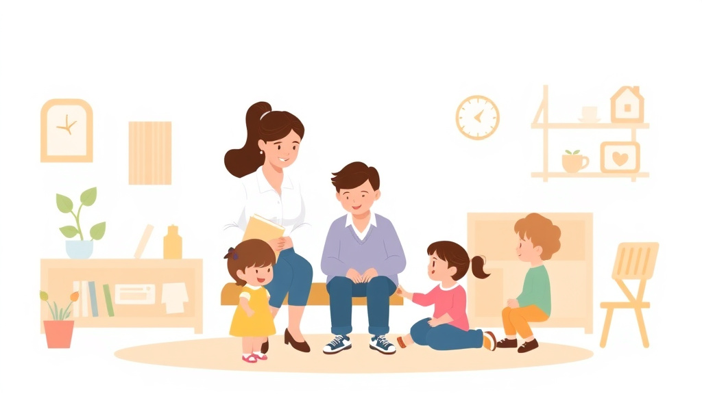 Conceptual diagram showing how indiana Staff-to-Child Ratio Requirements for Childcare works in practice