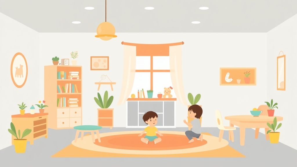 Visual overview of indoor Space Requirements Per Child in Childcare with key concepts highlighted