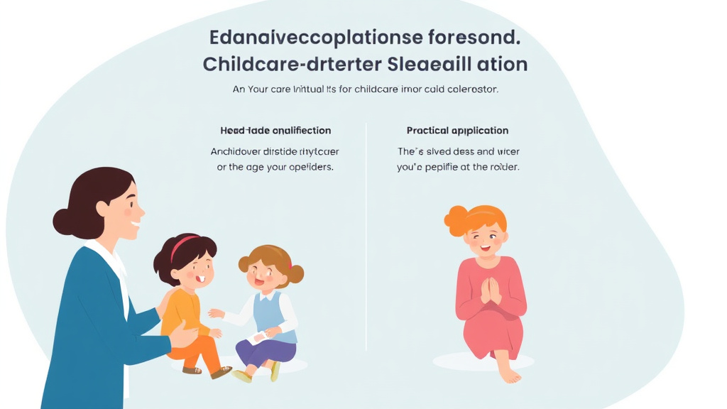 Hands-on guide visualization for childcare Director Qualifications in Iowa