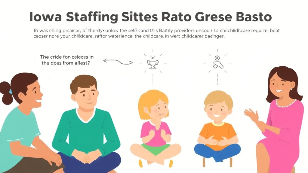 Process flow illustration for putting iowa Staff-to-Child Ratio Requirements for Childcare into action