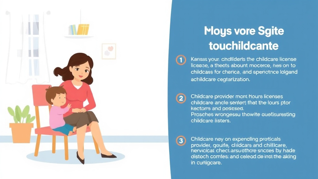 Real-world application diagram for get a Childcare License in Kansas