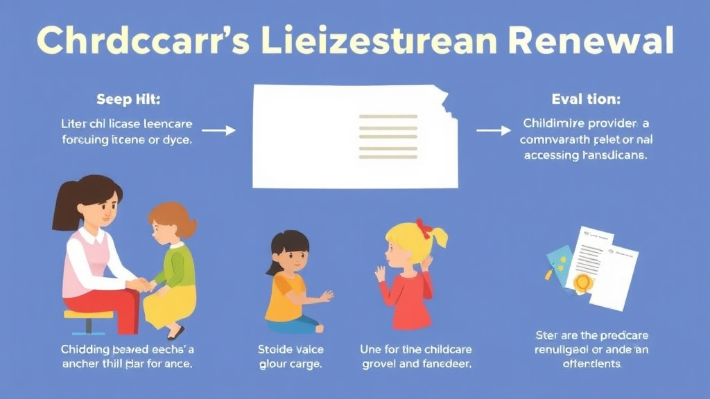 Step-by-step visual guide for implementing childcare License Renewal in Kansas: Requirements and Deadlines