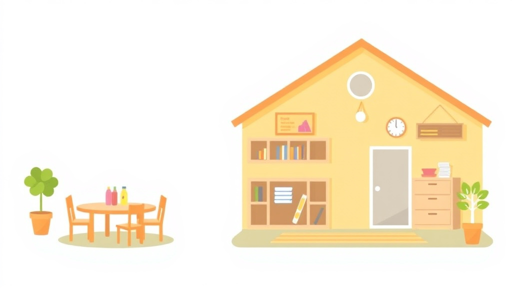 Visual overview of childcare Facility Space Requirements in Kentucky with key concepts highlighted