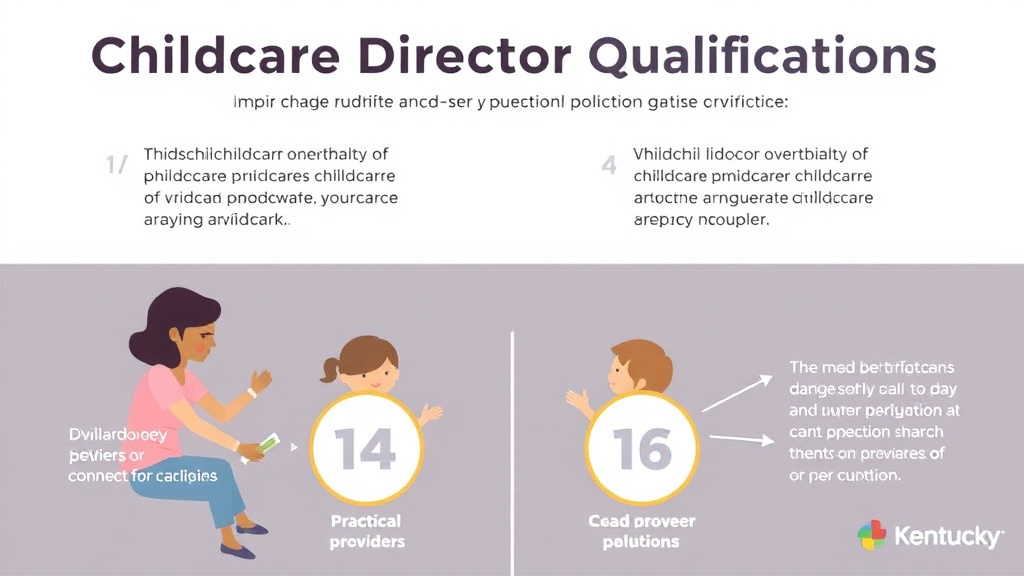 Implementation roadmap for childcare Director Qualifications in Kentucky with actionable steps