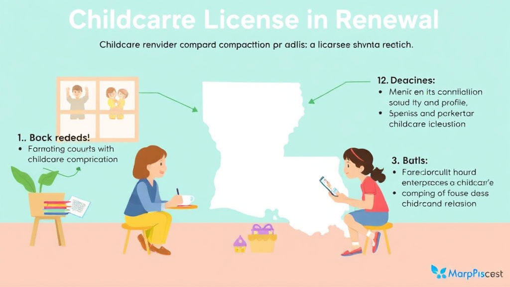 Action-oriented illustration showing how to apply childcare License Renewal in Louisiana: Requirements and Deadlines