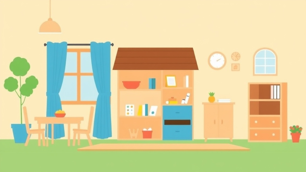 A professional illustration depicting childcare Facility Space Requirements in Louisiana