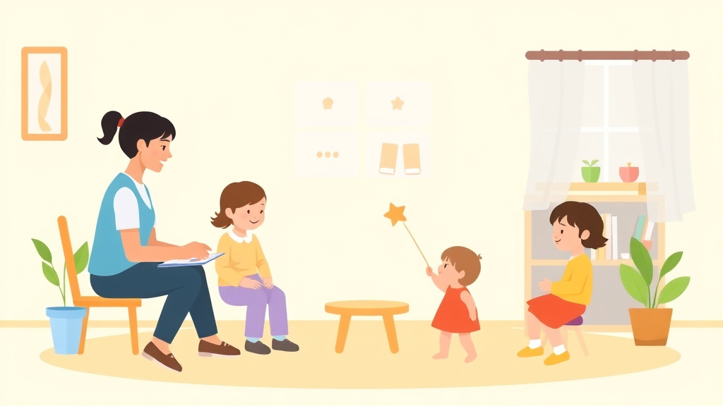 A professional illustration depicting maine Staff-to-Child Ratio Requirements for Childcare