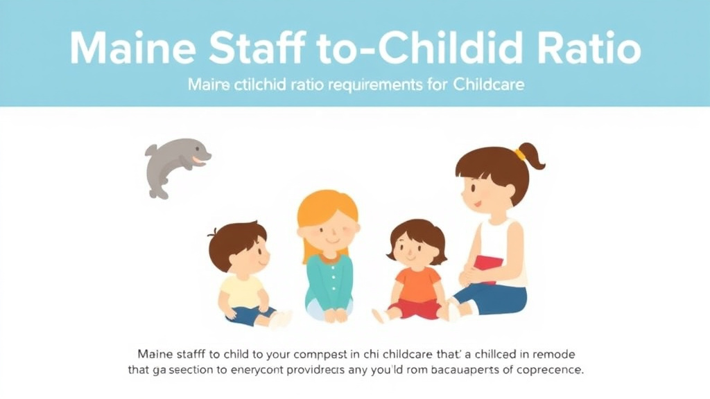 Action-oriented illustration showing how to apply maine Staff-to-Child Ratio Requirements for Childcare