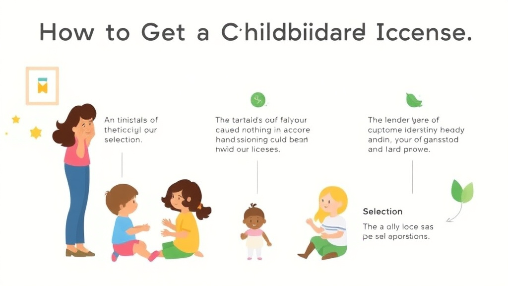 Action-oriented illustration showing how to apply get a Childcare License in Maryland