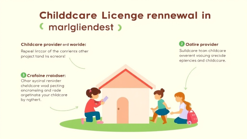 Real-world application diagram for childcare License Renewal in Maryland: Requirements and Deadlines
