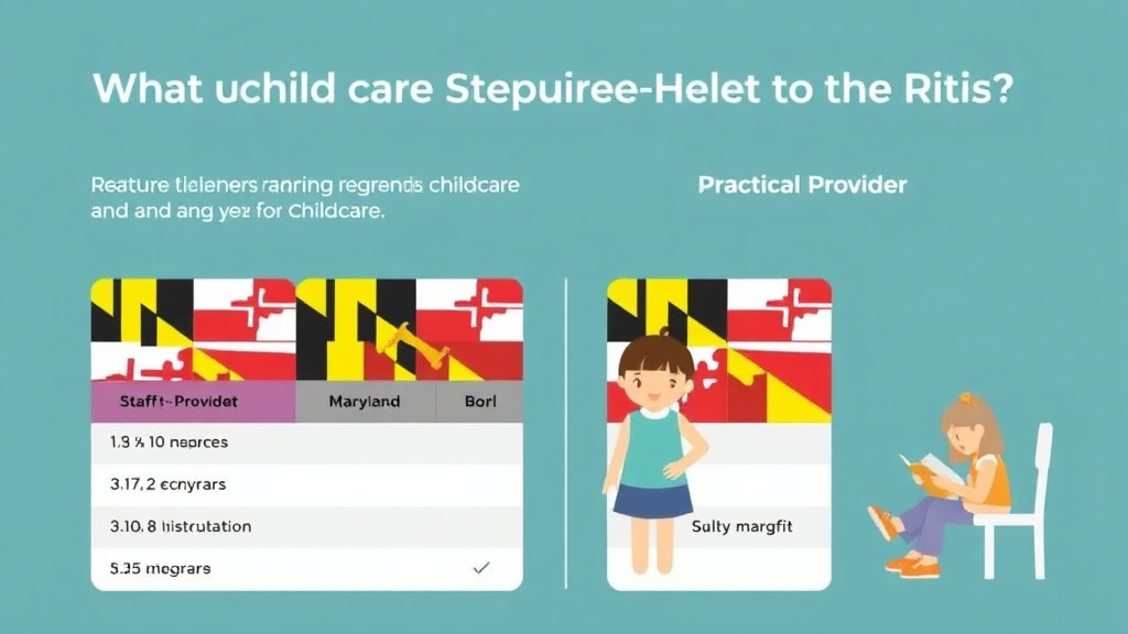 Process flow illustration for putting maryland Staff-to-Child Ratio Requirements for Childcare into action