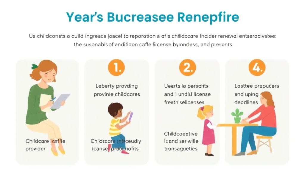 Step-by-step visual guide for implementing childcare License Renewal in Massachusetts: Requirements and Deadlines