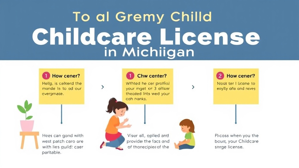 Real-world application diagram for get a Childcare License in Michigan
