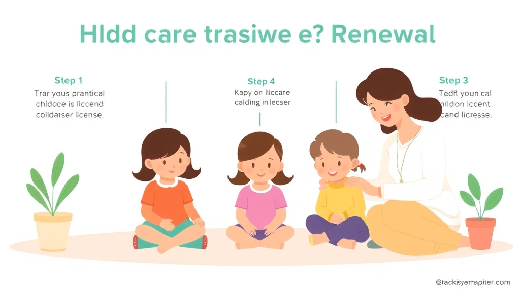 Real-world application diagram for childcare License Renewal in Minnesota: Requirements and Deadlines