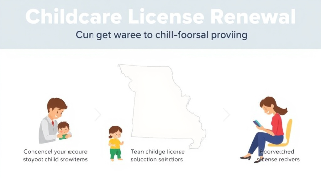 Step-by-step visual guide for implementing childcare License Renewal in Missouri: Requirements and Deadlines