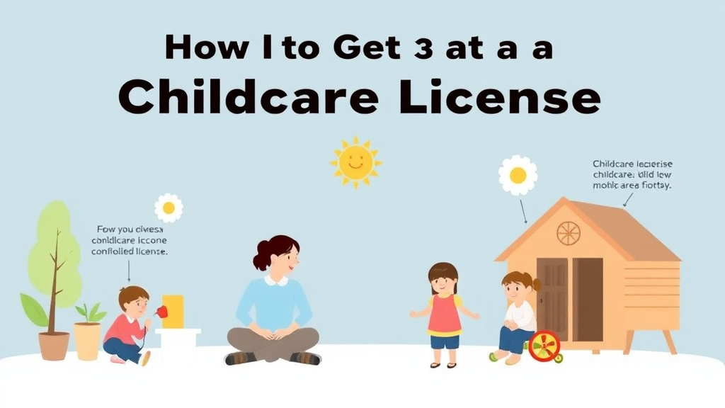 Process flow illustration for putting get a Childcare License in Montana into action