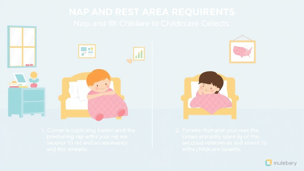 Practical checklist visual for nap and Rest Area Requirements for Childcare Centers