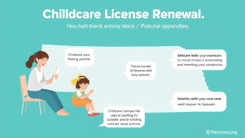 Action-oriented illustration showing how to apply childcare License Renewal in Nebraska: Requirements and Deadlines