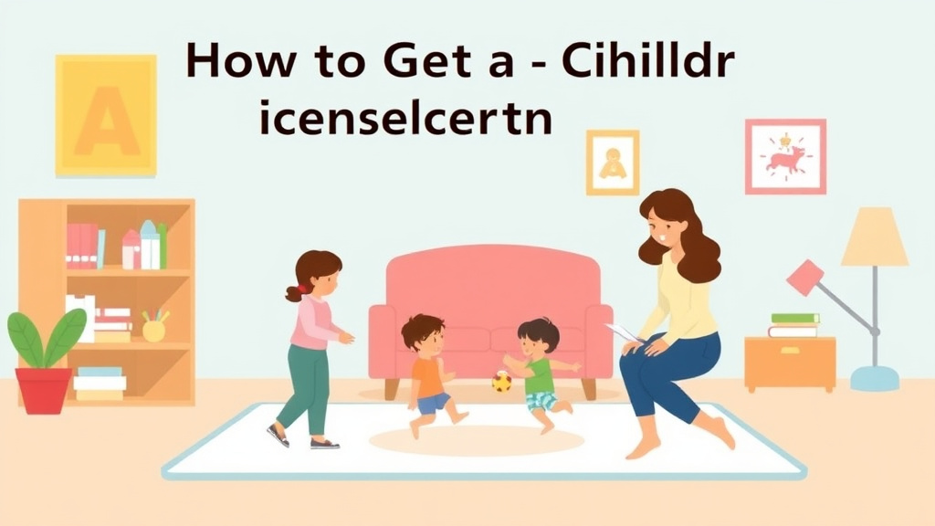 A professional illustration depicting get a Childcare License in Nevada