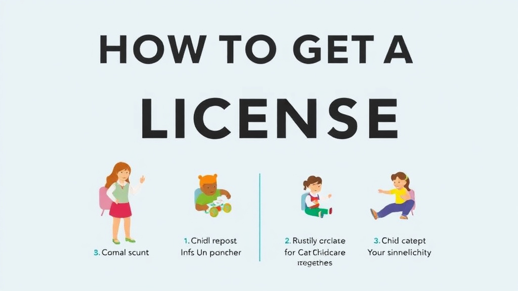 Action-oriented illustration showing how to apply get a Childcare License in Nevada