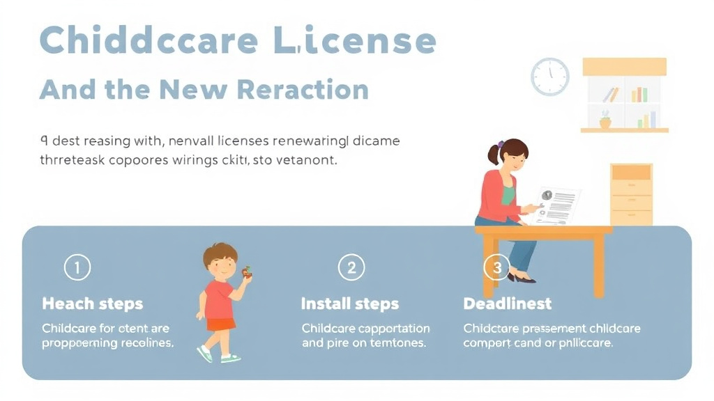 Practical workflow diagram for childcare License Renewal in New Jersey: Requirements and Deadlines