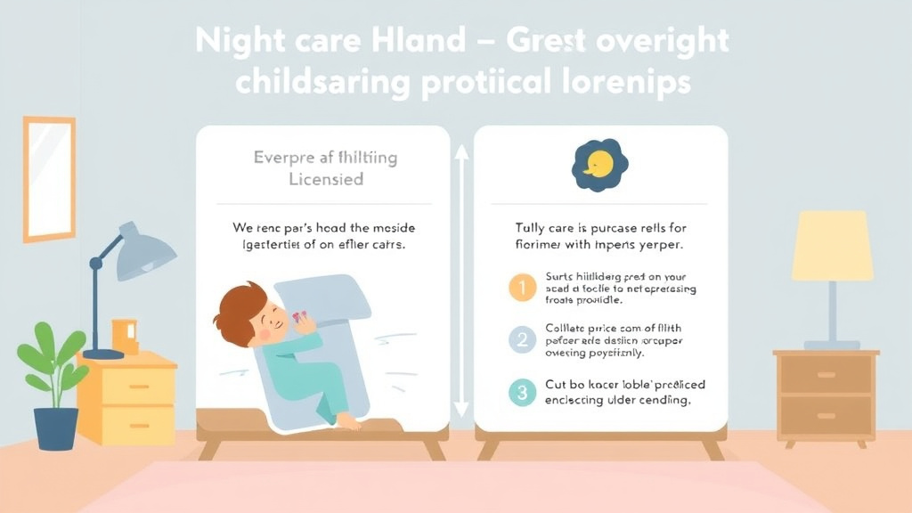 Real-world application diagram for night Care and Overnight Childcare Licensing Requirements