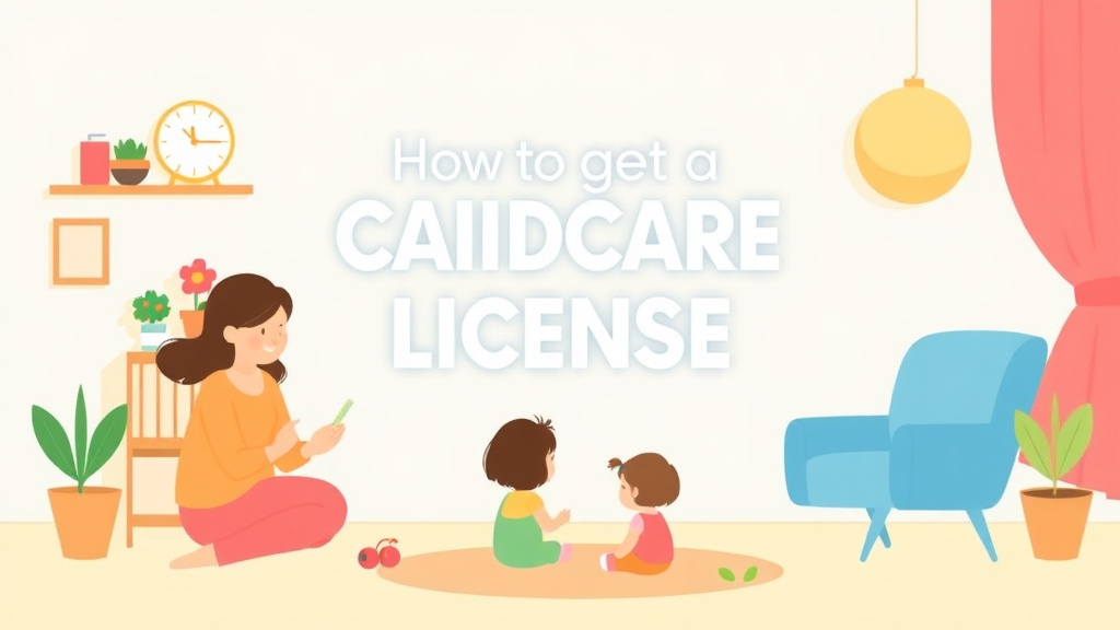 Educational graphic covering the essentials of get a Childcare License in Ohio