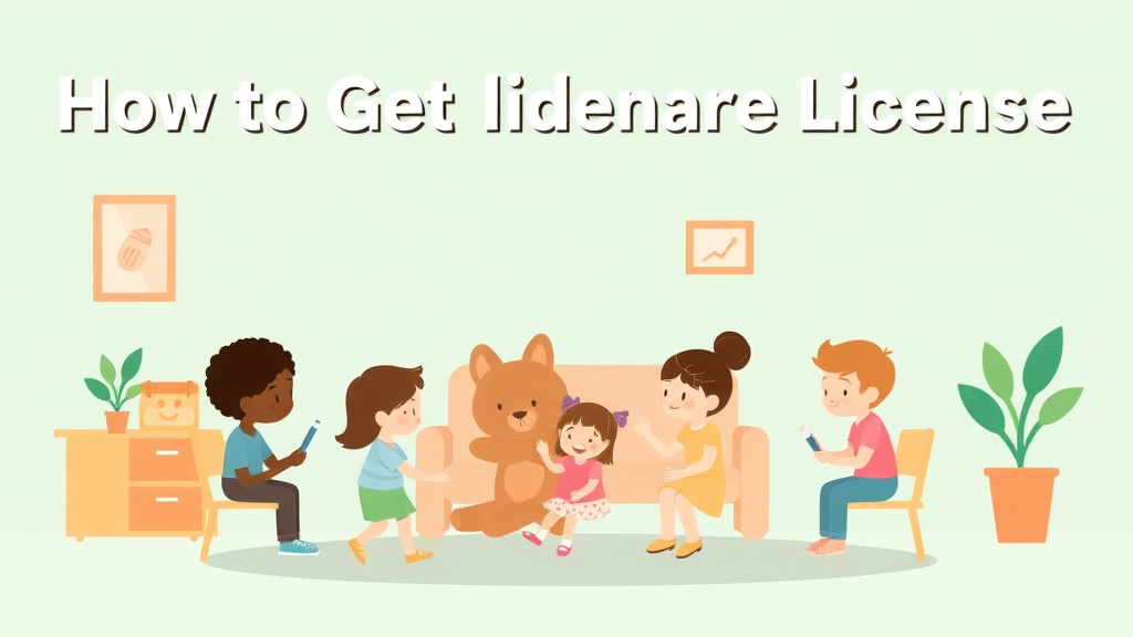 A professional illustration depicting get a Childcare License in Oklahoma