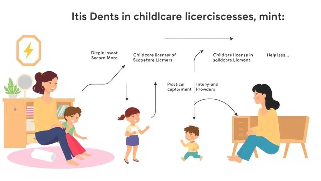 Step-by-step visual guide for implementing get a Childcare License in Oregon