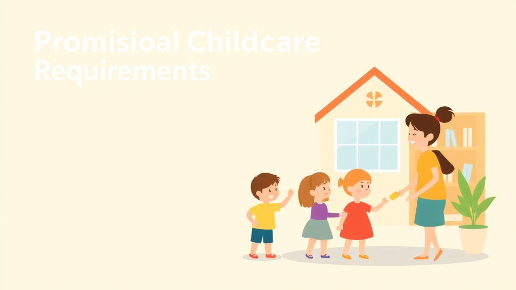 Detailed visual representation of provisional Childcare License Requirements