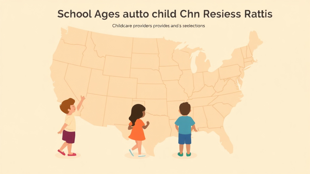 Illustration breaking down the fundamentals of school-Age Staff-to-Child Ratios by State