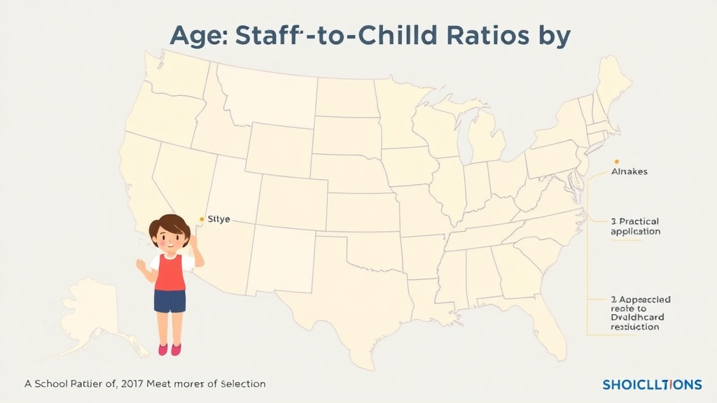 Practical checklist visual for school-Age Staff-to-Child Ratios by State