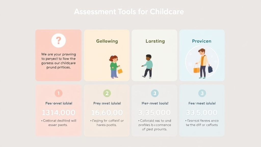 Action-oriented illustration showing how to apply assessment Tools for Childcare Programs