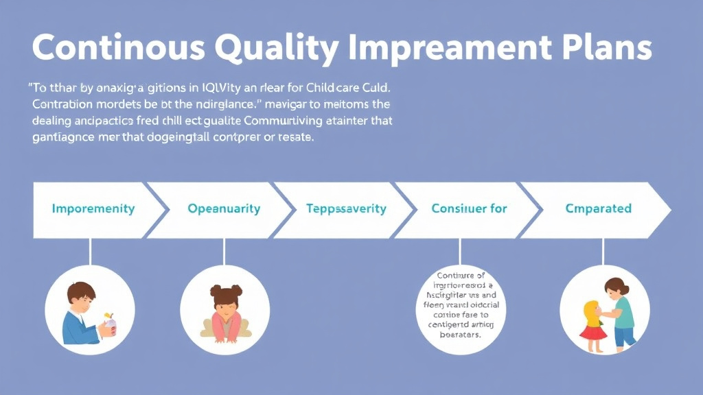 Implementation roadmap for continuous Quality Improvement Plans for Childcare with actionable steps
