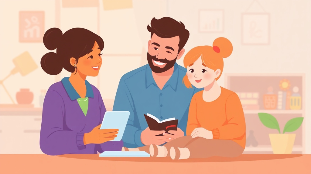 Visual overview of family Communication Tools for Childcare Programs with key concepts highlighted