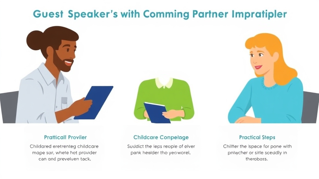 Real-world application diagram for guest Speaker and Community Partner Programming for Childcare