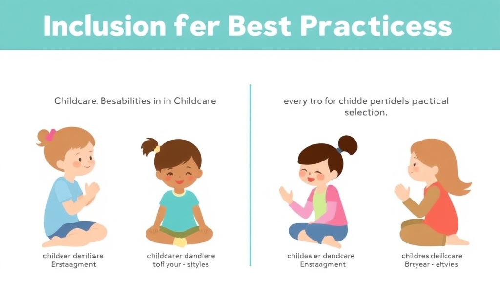 Real-world application diagram for inclusion Best Practices for Children with Disabilities in Childcare