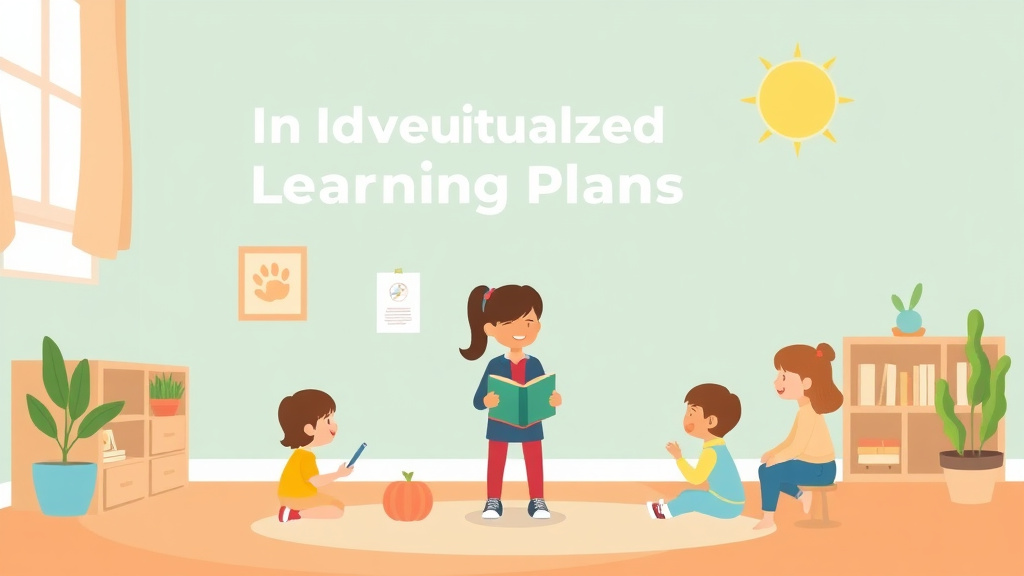 Visual overview of individualized Learning Plans in Childcare Programs with key concepts highlighted