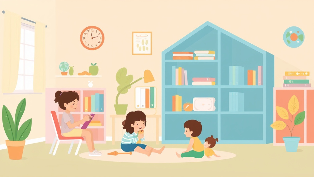 Educational graphic covering the essentials of creating High-Quality Learning Environments in Childcare