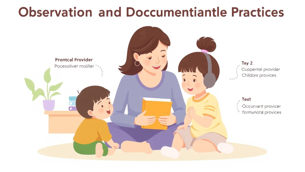Real-world application diagram for observation and Documentation Practices in Childcare