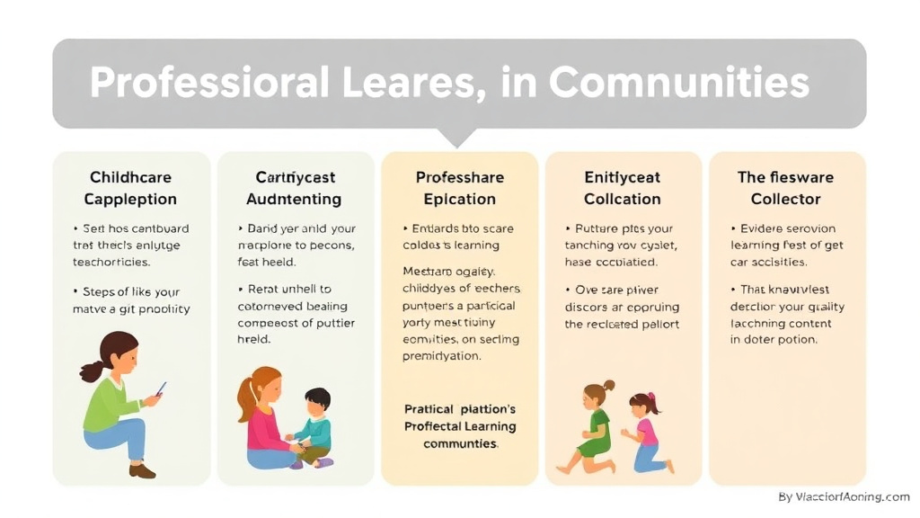 Step-by-step visual guide for implementing professional Learning Communities in Childcare