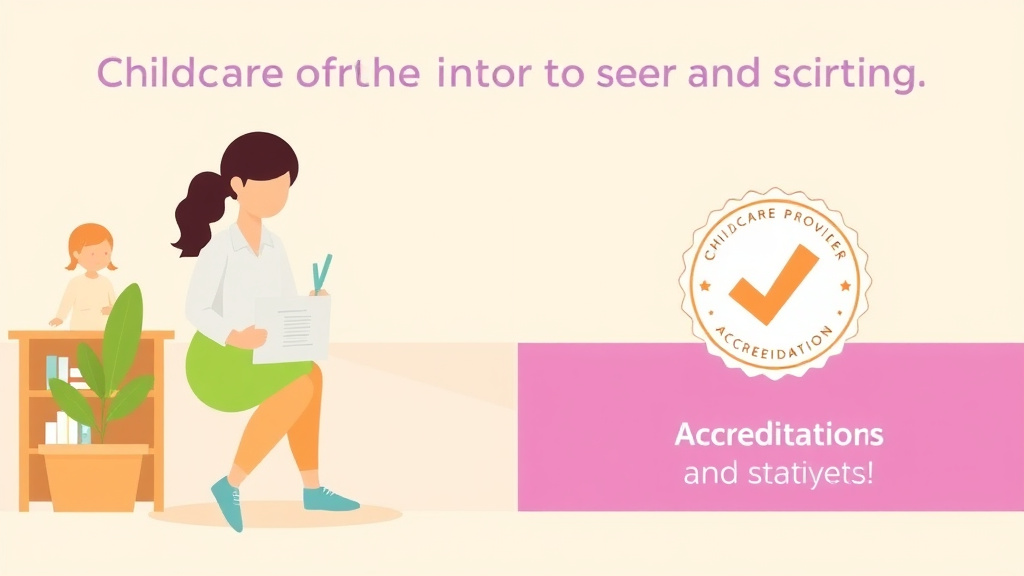 A professional illustration depicting comparing Childcare Accreditation Options