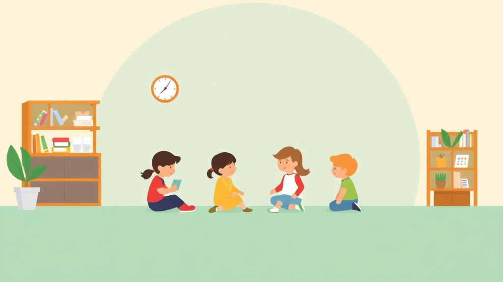 Illustration breaking down the fundamentals of program Evaluation Methods for Childcare Centers