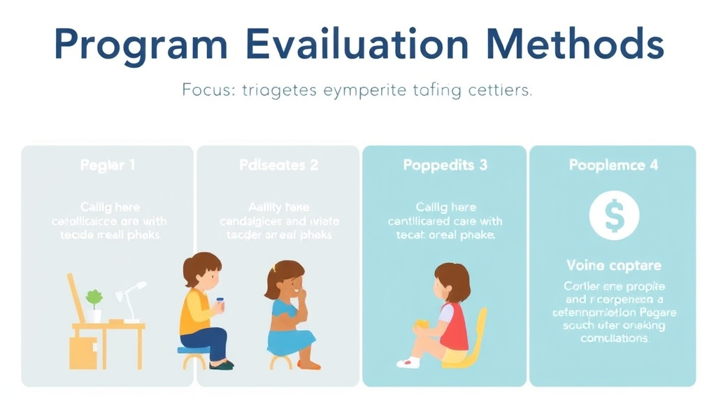 Practical workflow diagram for program Evaluation Methods for Childcare Centers