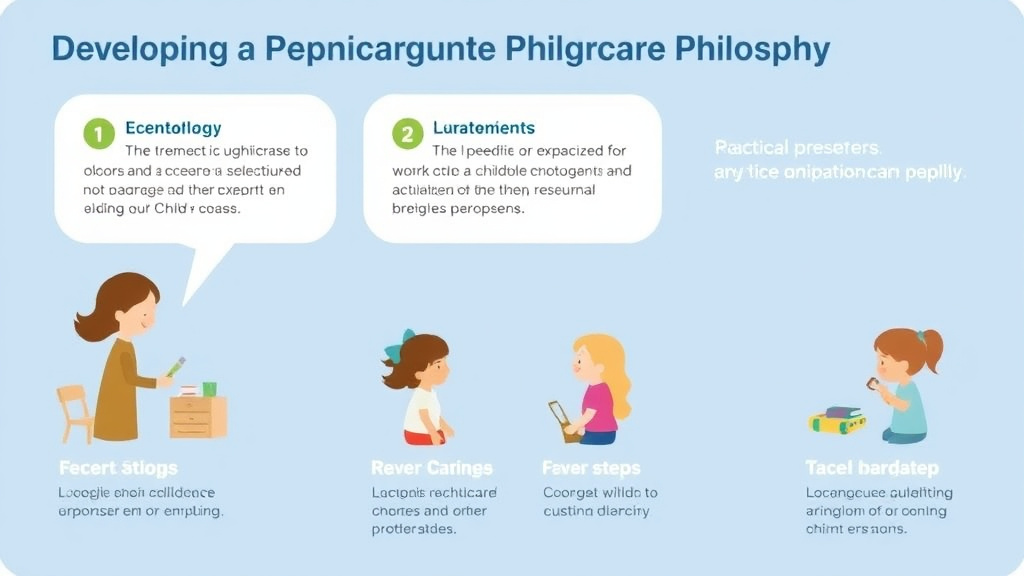 Practical checklist visual for developing a Program Philosophy for Childcare Centers