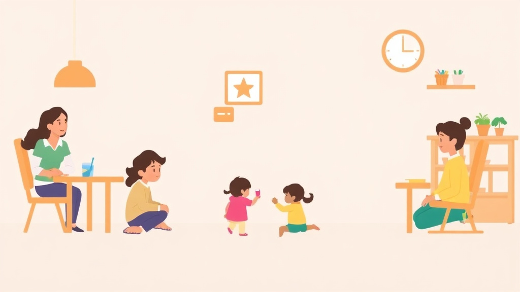 Educational graphic covering the essentials of school-Age Program Quality Standards for Childcare