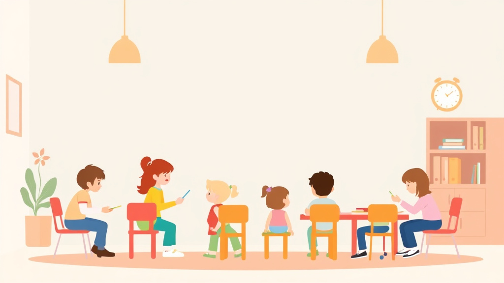 Detailed visual representation of small Group Instruction in Childcare Programs