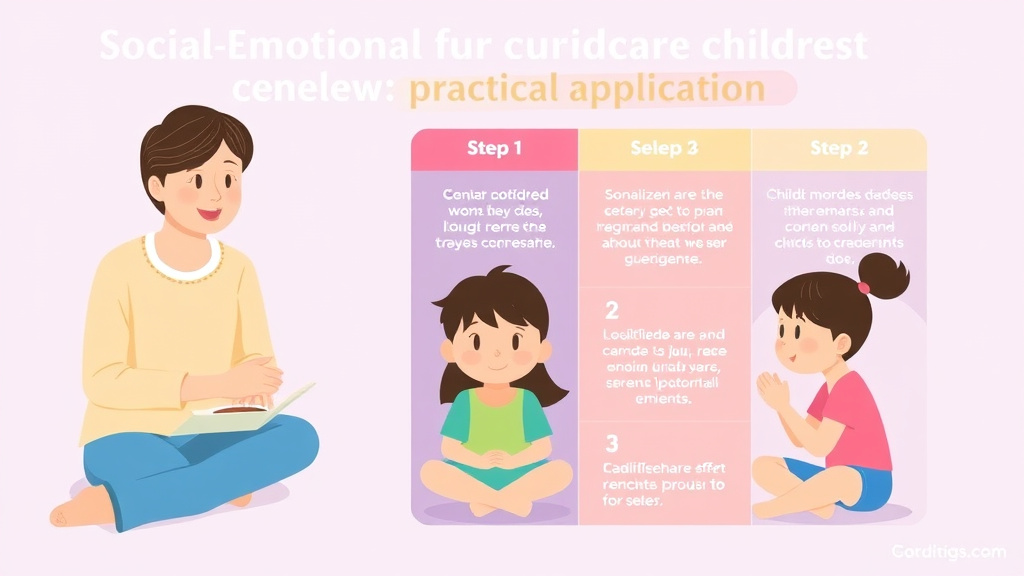 Real-world application diagram for social-Emotional Curriculum for Childcare Programs